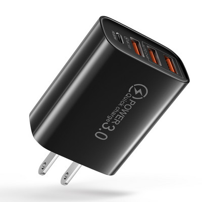 60W USB C punjač Brzo punjenje Quick Charge 3.0 Punjač za mobilni telefon Tip C adapter za iPhone 14 13 Xiaomi 12 Samsung Huawei