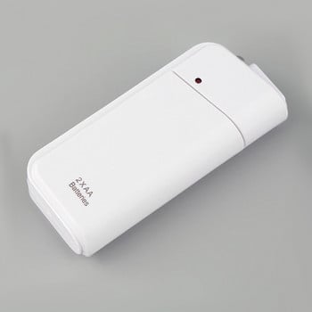 Mini Pocket Universal 2 AA Battery USB Charger Power Bank Box για iPhone Ταξιδεύοντας Φορτιστής ασφαλείας κινητού τηλεφώνου έκτακτης ανάγκης