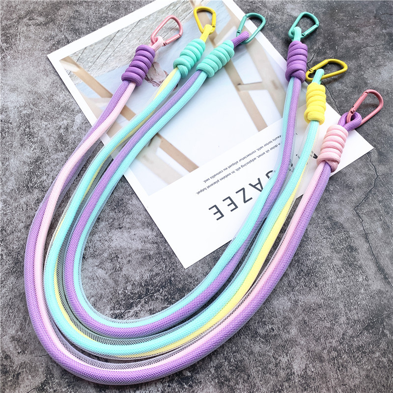 Връзка за телефон Charm Мрежа Дълга връзка Ключодържател Цветове Каишка за чанта Луксозен надстройка Ключодържател Каишки Landyard и каишки за мобилен телефон