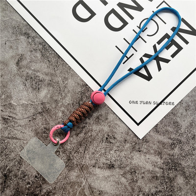 Талисман за мобилен телефон Регулируема каишка за китка за телефон Каишка за ръка с прозрачна карта Аксесоари за надграждане на ремък Универсална висулка