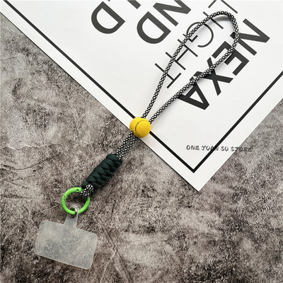 Талисман за мобилен телефон Регулируема каишка за китка за телефон Каишка за ръка с прозрачна карта Аксесоари за надграждане на ремък Универсална висулка