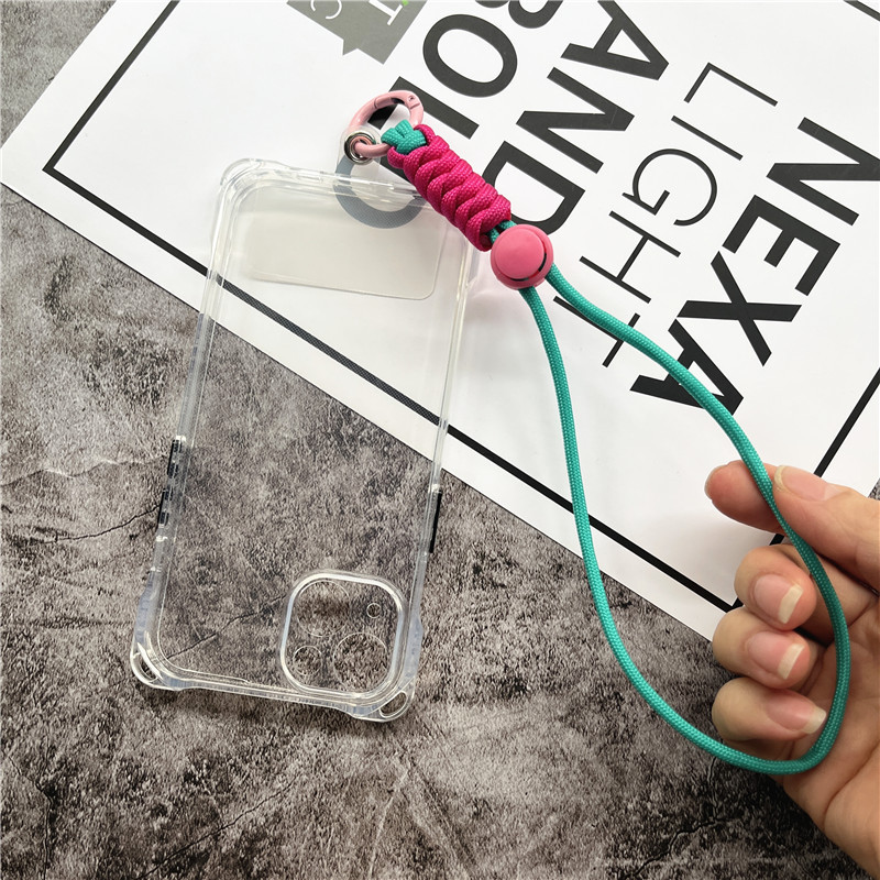 Талисман за мобилен телефон Регулируема каишка за китка за телефон Каишка за ръка с прозрачна карта Аксесоари за надграждане на ремък Универсална висулка