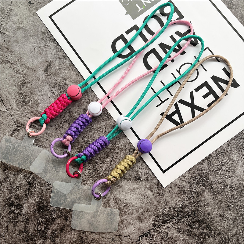 Талисман за мобилен телефон Регулируема каишка за китка за телефон Каишка за ръка с прозрачна карта Аксесоари за надграждане на ремък Универсална висулка