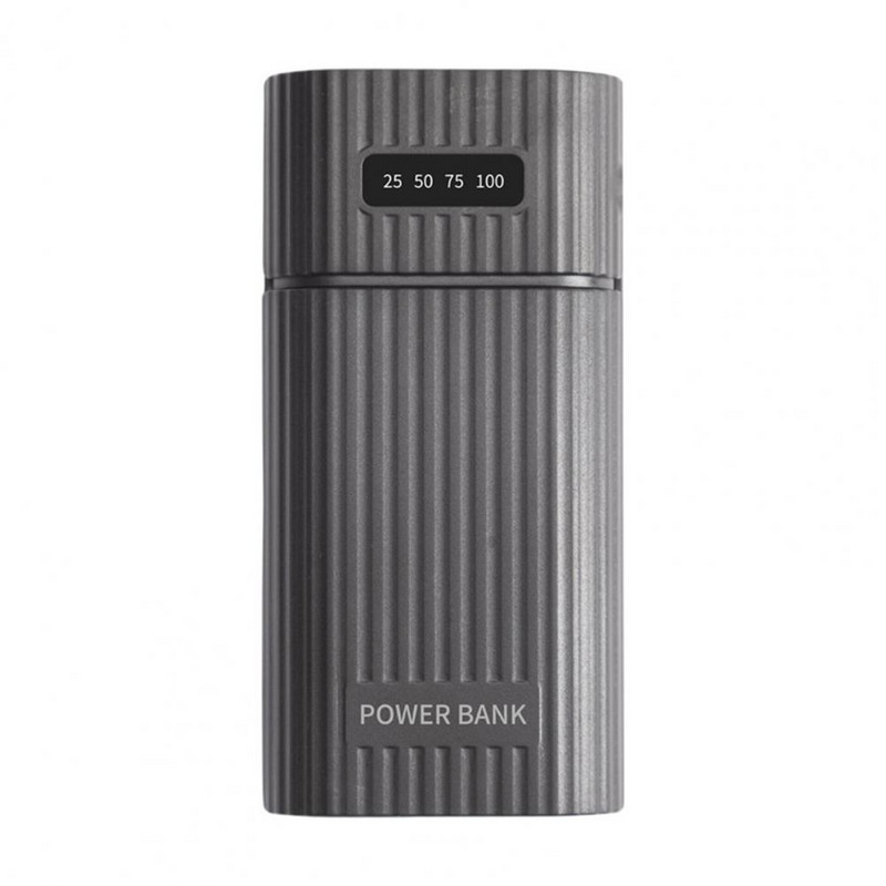 Калъф за захранваща банка за телефон Бързо зареждане без заваряване с дисплей за захранване 2 слота 18650 21700 Калъф за зарядно устройство Направи си сам Кутия