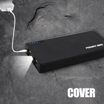 6*18650 батерия Power Bank Калъф LED светлина 4 USB DIY Power Bank Кутия Калъф за съхранение на батерия Държач Зарядно устройство за телефон без батерия