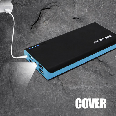 6*18650 батерия Power Bank Калъф LED светлина 4 USB DIY Power Bank Кутия Калъф за съхранение на батерия Държач Зарядно устройство за телефон без батерия