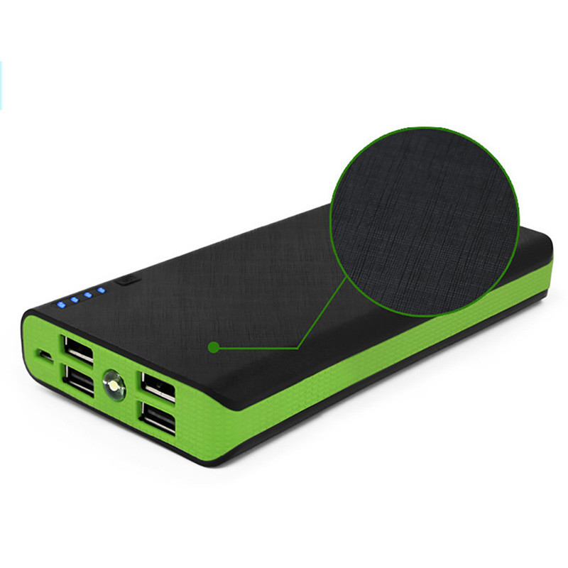 6*18650 батерия Power Bank Калъф LED светлина 4 USB DIY Power Bank Кутия Калъф за съхранение на батерия Държач Зарядно устройство за телефон без батерия