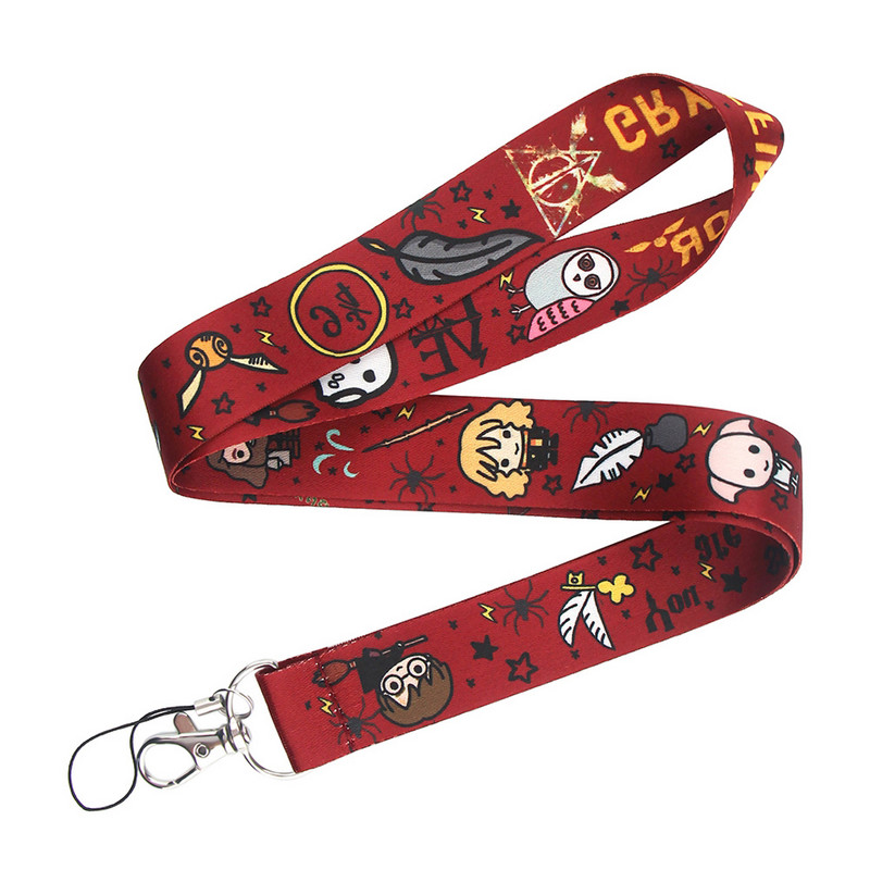 JF360 Magic School Hot Movie Lanyard Ключодържател Връзки за ключови значки ID Мобилен телефон Въже Презрамки Аксесоари Подаръци