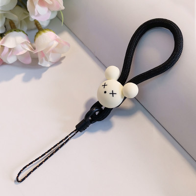 Катарама за пръсти Карикатура Сладко мече Пръстен Късо въже за мобилен телефон Връзка за ключове Лична карта Мобилен телефон Универсално въже за мече