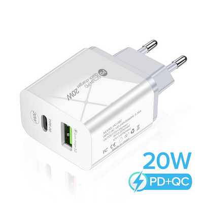 Maerknon PD 20W USB Charger Quick Charge QC 3.0 Fast Phone Charger Wall Charge Adapter Για iPhone 13 12 Pro iPad Huawei Xiaomi Samsung