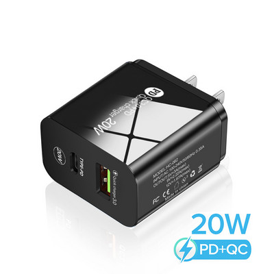Maerknon PD 20W USB Charger Quick Charge QC 3.0 Fast Phone Charger Wall Charge Adapter Για iPhone 13 12 Pro iPad Huawei Xiaomi Samsung