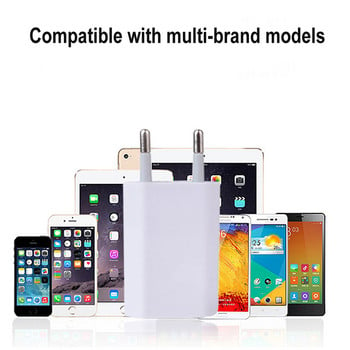 5Pcs 5V 1A USB Travel Wall Charger Adapter Зареждане за Apple iPhone XS Max XS XR X SE 2020 8 7 6 6S 5S 5 SE 4 4S EU Phone Plug