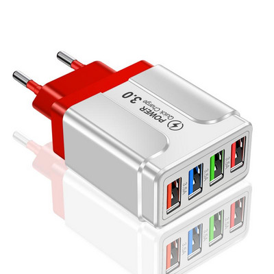 5.1A 48W USB бързо зарядно Бързо зареждане 4.0 3.0 Универсален стенен адаптер за iPhone 13 12 Бързо зареждане на мобилен телефон Samsung Xiaomi