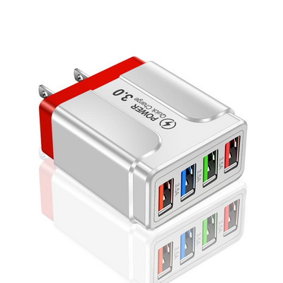 5.1A 48W USB бързо зарядно Бързо зареждане 4.0 3.0 Универсален стенен адаптер за iPhone 13 12 Бързо зареждане на мобилен телефон Samsung Xiaomi