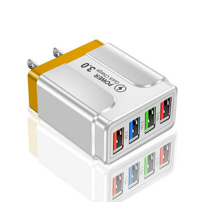 5.1A 48W USB бързо зарядно Бързо зареждане 4.0 3.0 Универсален стенен адаптер за iPhone 13 12 Бързо зареждане на мобилен телефон Samsung Xiaomi