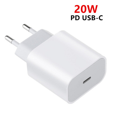 Φορτιστής PD 20W USB C για iPhone 14 13 12 11 Pro γρήγορη φόρτιση για iPhone XR MAX Προσαρμογέας κινητού τηλεφώνου iPad Air για Xiaomi Samsung