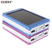 1 σετ Κάλυμμα Powerbank 5x18650 Θήκη Solar Power Bank 18650 Κουτί DIY Dual USB Kit Φακός Φορτιστής τηλεφώνου (Δεν περιλαμβάνονται οι μπαταρίες)