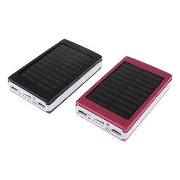 1 σετ Κάλυμμα Powerbank 5x18650 Θήκη Solar Power Bank 18650 Κουτί DIY Dual USB Kit Φακός Φορτιστής τηλεφώνου (Δεν περιλαμβάνονται οι μπαταρίες)