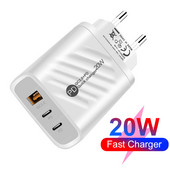 Φορτιστής PD 20W Fast Charge Φορτιστής USB C για Xiaomi 12 Pro Charger Κινητό τηλέφωνο για Iphone 12 13 Pro QC 3.0 Προσαρμογέας κινητών τηλεφώνων