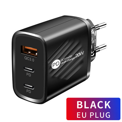 Φορτιστής PD 20W Fast Charge Φορτιστής USB C για Xiaomi 12 Pro Charger Κινητό τηλέφωνο για Iphone 12 13 Pro QC 3.0 Προσαρμογέας κινητών τηλεφώνων
