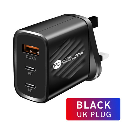 Φορτιστής PD 20W Fast Charge Φορτιστής USB C για Xiaomi 12 Pro Charger Κινητό τηλέφωνο για Iphone 12 13 Pro QC 3.0 Προσαρμογέας κινητών τηλεφώνων