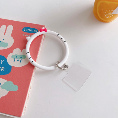 Универсална сладка анимационна животинска силиконова мека гривна Връзка за ремъци за мобилен телефон Анти-загубена ръка за носене в ръка против изпускане на телефон гривна