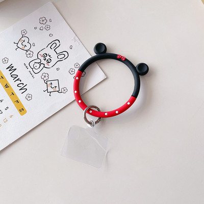 Универсална сладка анимационна животинска силиконова мека гривна Връзка за ремъци за мобилен телефон Анти-загубена ръка за носене в ръка против изпускане на телефон гривна