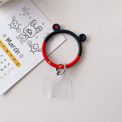 Универсална сладка анимационна животинска силиконова мека гривна Връзка за ремъци за мобилен телефон Анти-загубена ръка за носене в ръка против изпускане на телефон гривна