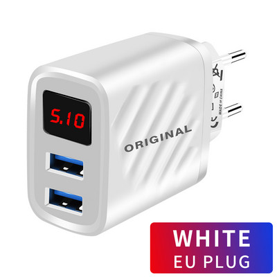 Διπλός φορτιστής USB 20W Φορτιστής κινητού τηλεφώνου Γρήγορη φόρτιση για Samsung iPhone 13 12 Προσαρμογέας τοίχου φορτιστή USB C Huawei Xiaomi QC3.0