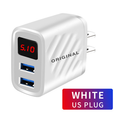 Διπλός φορτιστής USB 20W Φορτιστής κινητού τηλεφώνου Γρήγορη φόρτιση για Samsung iPhone 13 12 Προσαρμογέας τοίχου φορτιστή USB C Huawei Xiaomi QC3.0