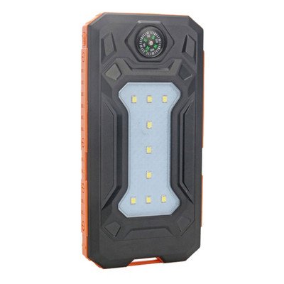 Слънчев панел Power Bank Калъф за зарядно устройство 10000mah Компас Външна водоустойчива кутия за преносимо зарядно устройство Многофункционална