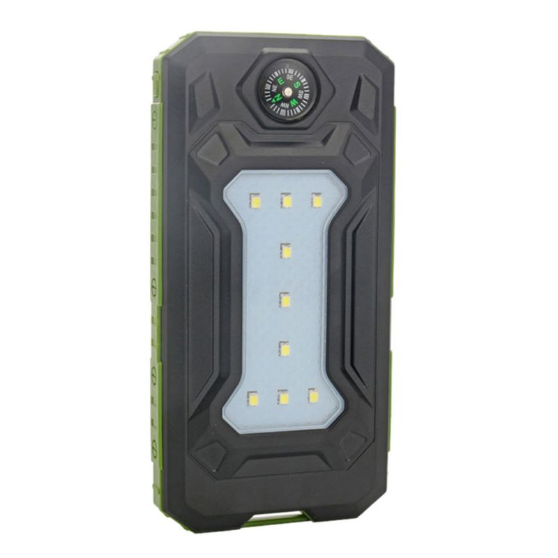 Слънчев панел Power Bank Калъф за зарядно устройство 10000mah Компас Външна водоустойчива кутия за преносимо зарядно устройство Многофункционална