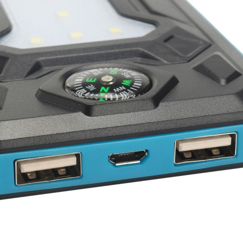 Слънчев панел Power Bank Калъф за зарядно устройство 10000mah Компас Външна водоустойчива кутия за преносимо зарядно устройство Многофункционална