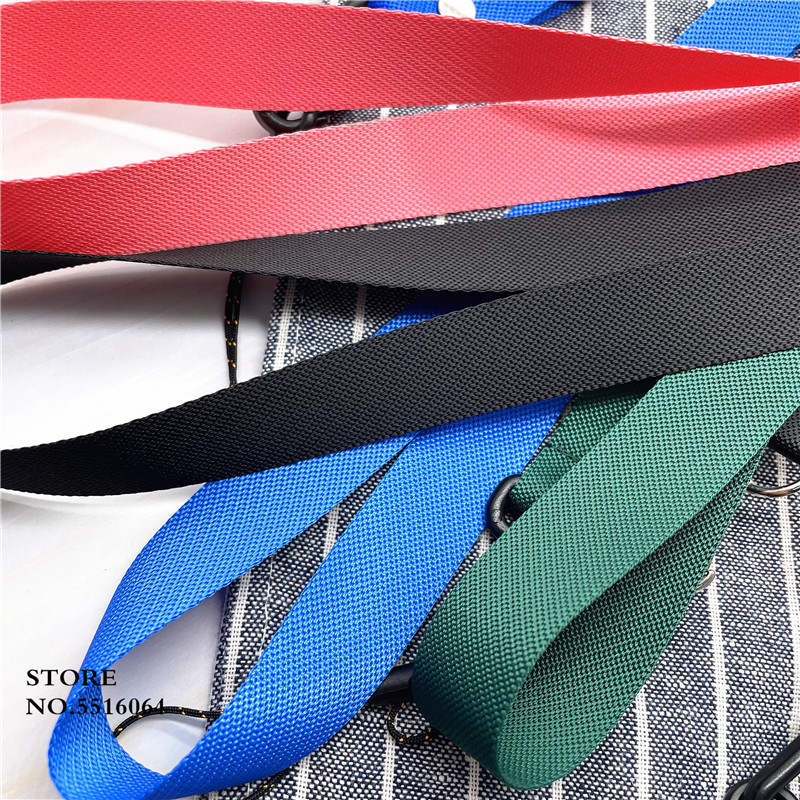 Едноцветен ремък за ключове USB държач ID Pass Card Име Badge Държач Каишки за мобилен телефон Метално черно въже Пластмасов щипка ремък