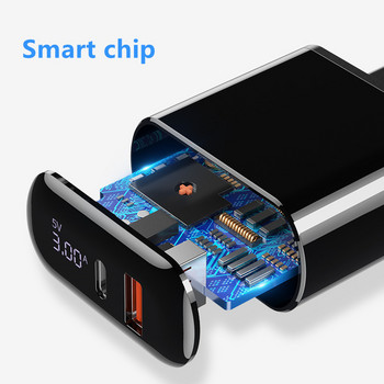 PD Бързо зареждане Quick Charge 3.0 led USB зарядно устройство за iphone 12 адаптер за зареждане За xiaomi mi 10 зарядни за мобилни телефони Samsung