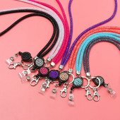 1 τεμ. Rhinestone Bling Crystal Lanyard Σήμα ταυτότητας Θήκη για λουράκι λαιμού Κλιπ για κινητό τηλέφωνο Κρεμαστό σχοινί για κλειδί Προμήθειες γραφείου