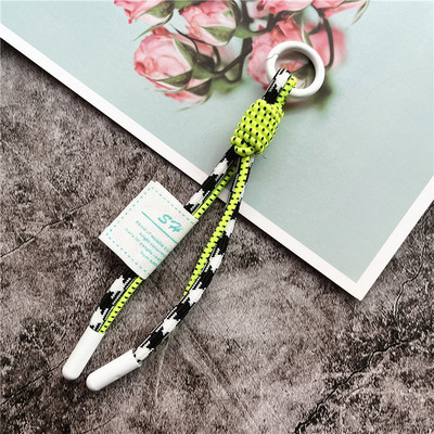 Връзка за ключове Луксозни аксесоари Оранжеви орнаменти Въже Ръчно тъкан ключодържател Връзка за ключове Чанти Шнур за закачане на мобилния телефон Талисман