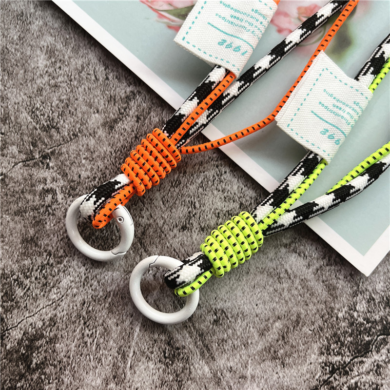 Връзка за ключове Луксозни аксесоари Оранжеви орнаменти Въже Ръчно тъкан ключодържател Връзка за ключове Чанти Шнур за закачане на мобилния телефон Талисман