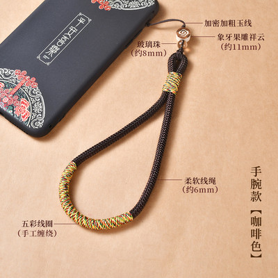 Ръчно изработена тибетска плитка Телефон Връзка Колие Каишка за китка за iphone huawei xiaomi Samsung Камера GoPro Регулиращи държачи за струни