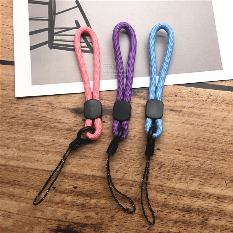 Висулка за ремък за китка за мобилен телефон Проста къса тъкана с пръсти за USB флаш памети Ръчно въже Устойчива на износване каишка