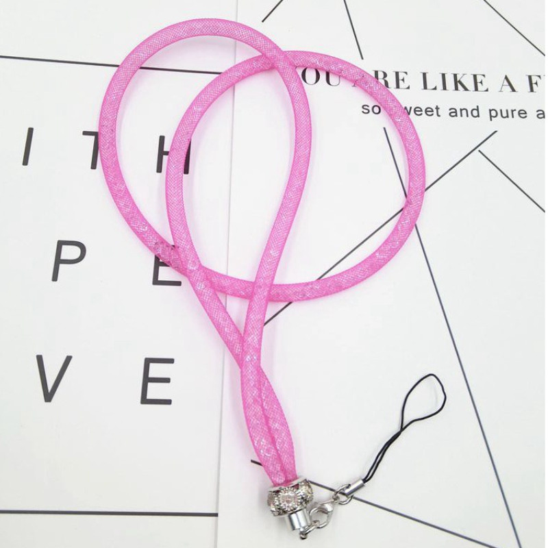 Кристален ремък за окачване на вратлето за мобилен телефон, висулка за черупка на мобилен телефон, ключ за закачане на ключ