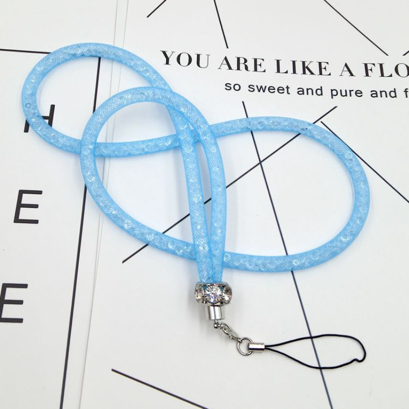 Кристален ремък за окачване на вратлето за мобилен телефон, висулка за черупка на мобилен телефон, ключ за закачане на ключ