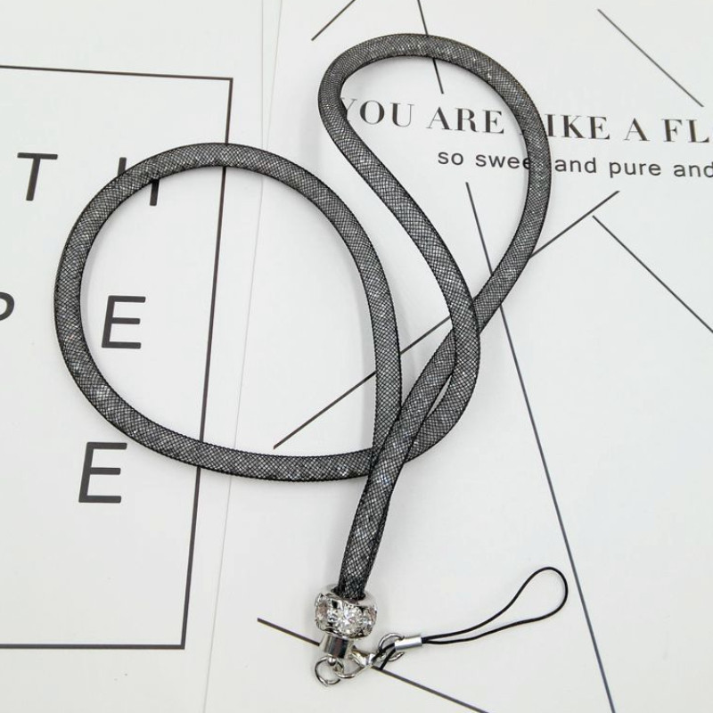 Кристален ремък за окачване на вратлето за мобилен телефон, висулка за черупка на мобилен телефон, ключ за закачане на ключ