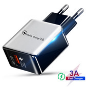 Quick Charge 3.0 4.0 USB Charger Universal 5V 3A Fast Charging Adapter for Samsung S10 Xiaomi Huawei Tablet Charger Mobile Phone