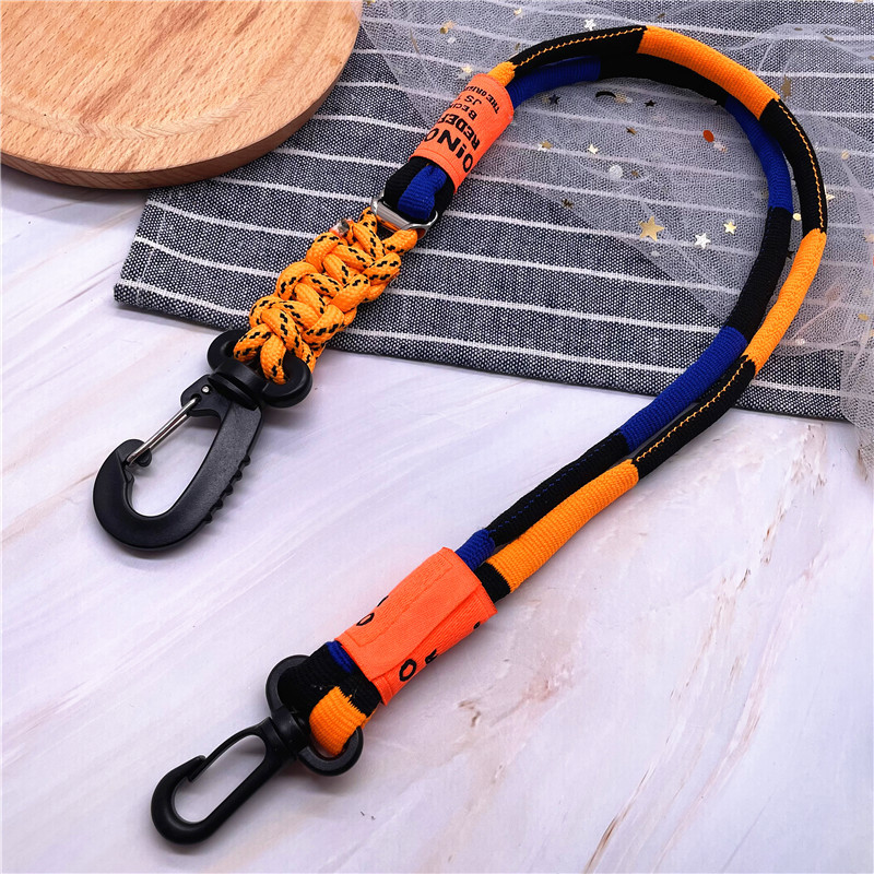 Нови контрастни цветове Найлонови плетени презрамки за телефон Връзка за ключови дамски аксесоари Каишка за чанта Каишка за колан Популярни декорации