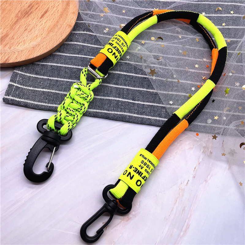 Нови контрастни цветове Найлонови плетени презрамки за телефон Връзка за ключови дамски аксесоари Каишка за чанта Каишка за колан Популярни декорации