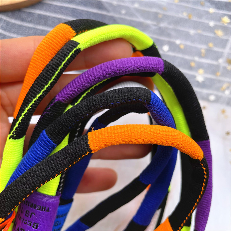 Нови контрастни цветове Найлонови плетени презрамки за телефон Връзка за ключови дамски аксесоари Каишка за чанта Каишка за колан Популярни декорации