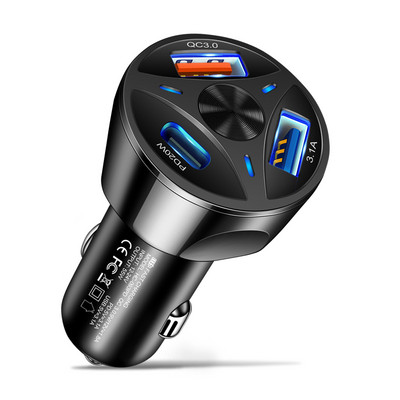 OLAF Dual USB C Φορτιστής αυτοκινήτου Γρήγορη φόρτιση USB Τύπος C Γρήγορος φορτιστής PD QC3.0 Για iphone Προσαρμογέας φορτιστή τηλεφώνου αυτοκινήτου Samsung Xiaomi
