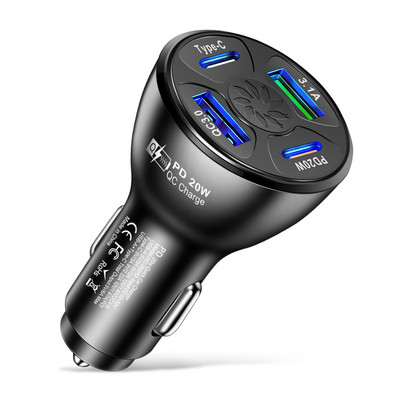 OLAF Dual USB C Φορτιστής αυτοκινήτου Γρήγορη φόρτιση USB Τύπος C Γρήγορος φορτιστής PD QC3.0 Για iphone Προσαρμογέας φορτιστή τηλεφώνου αυτοκινήτου Samsung Xiaomi