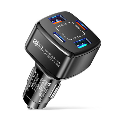 OLAF Dual USB C Φορτιστής αυτοκινήτου Γρήγορη φόρτιση USB Τύπος C Γρήγορος φορτιστής PD QC3.0 Για iphone Προσαρμογέας φορτιστή τηλεφώνου αυτοκινήτου Samsung Xiaomi